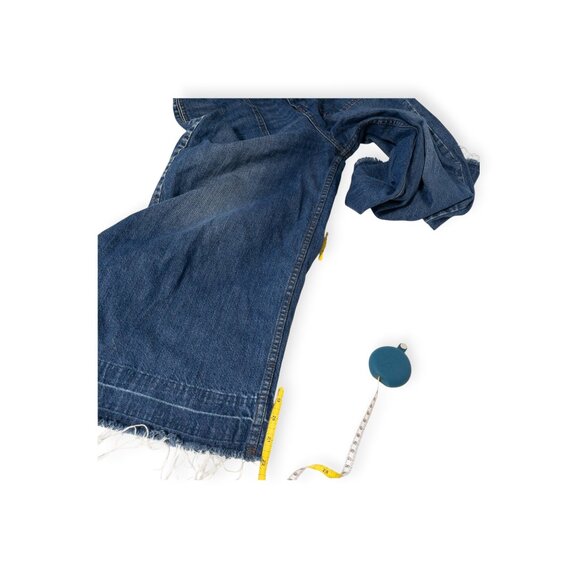 We The Free Dawn to Dusk Ultra High Rise Flare Jeans SZ 28 Patch Pocket Crop - Picture 7 of 16